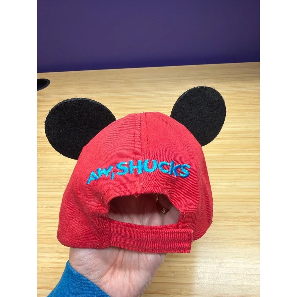 Disney‎ Mickey Mouse Ears Hat Cap Toddler 12-24 Months Red Blue